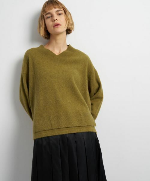 LANVIN en Bleu / ランバン オン ブルー ニット・セーター | ラクーンVネックニット | 詳細4