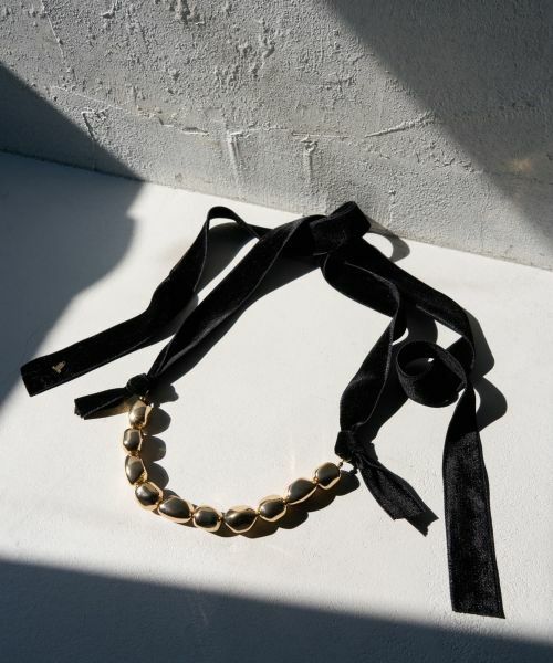 LANVIN en Bleu / ランバン オン ブルー その他小物 | ベルベットリボンネックレス | 詳細1