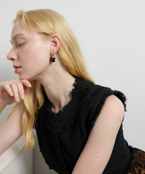 LANVIN en Bleu / ランバン オン ブルー その他小物 | ガラスカットビーズピアス | 詳細3