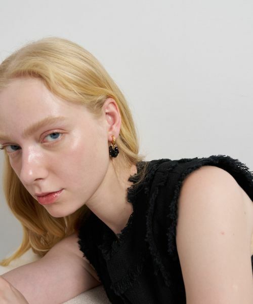 LANVIN en Bleu / ランバン オン ブルー その他小物 | ガラスカットビーズピアス | 詳細4