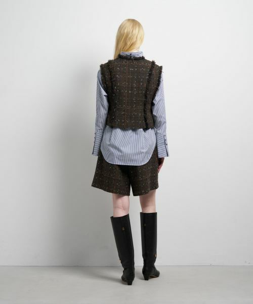 LANVIN en Bleu / ランバン オン ブルー テーラードジャケット | ツイードプルオーバーベスト | 詳細3