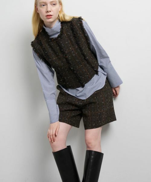 LANVIN en Bleu / ランバン オン ブルー テーラードジャケット | ツイードプルオーバーベスト | 詳細4