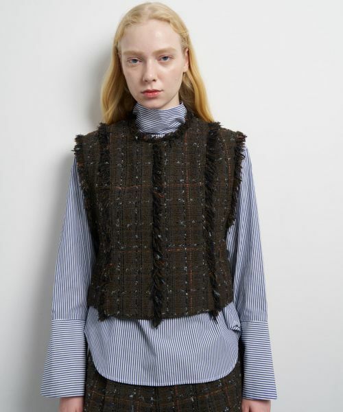 LANVIN en Bleu / ランバン オン ブルー テーラードジャケット | ツイードプルオーバーベスト | 詳細6