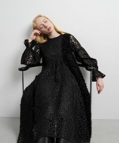 LANVIN en Bleu / ランバン オン ブルー ドレス | ミニフラワーレースワンピース