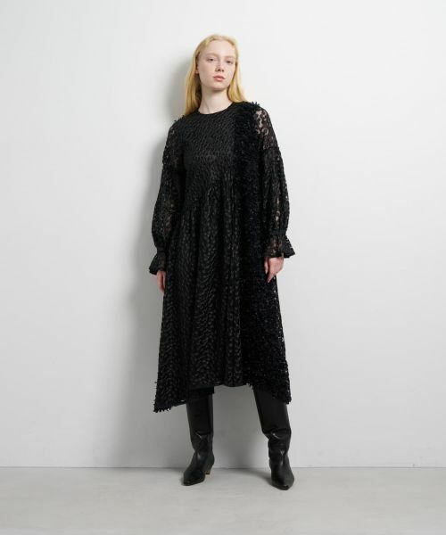 LANVIN en Bleu / ランバン オン ブルー ドレス | ミニフラワーレースワンピース | 詳細1