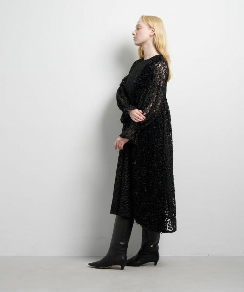 LANVIN en Bleu / ランバン オン ブルー ドレス | ミニフラワーレースワンピース | 詳細2