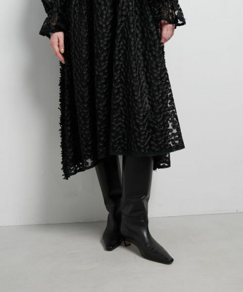 LANVIN en Bleu / ランバン オン ブルー ドレス | ミニフラワーレースワンピース | 詳細9