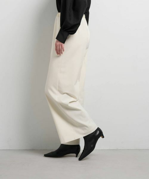 LANVIN en Bleu / ランバン オン ブルー その他パンツ | 異素材ベルトゴムワイドパンツ | 詳細11