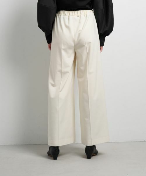 LANVIN en Bleu / ランバン オン ブルー その他パンツ | 異素材ベルトゴムワイドパンツ | 詳細12