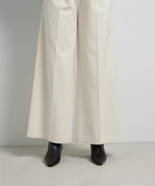 LANVIN en Bleu / ランバン オン ブルー その他パンツ | 異素材ベルトゴムワイドパンツ | 詳細14