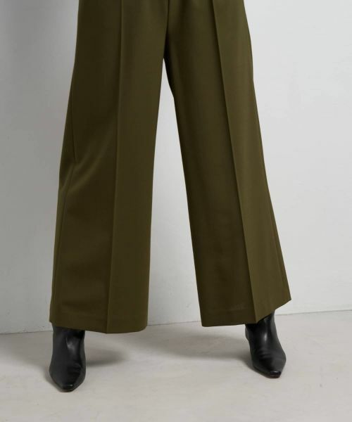 LANVIN en Bleu / ランバン オン ブルー その他パンツ | 異素材ベルトゴムワイドパンツ | 詳細7