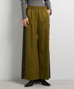 LANVIN en Bleu / ランバン オン ブルー その他パンツ | サイドレースウールゴムパンツ