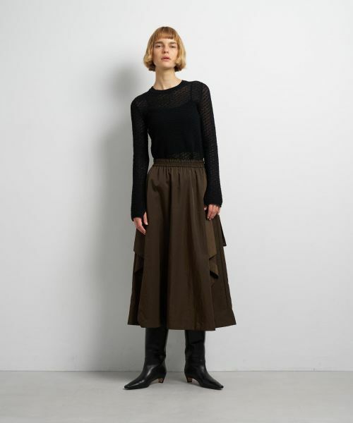 LANVIN en Bleu / ランバン オン ブルー ロング・マキシ丈スカート | イレギュラーヘムスカート | 詳細1