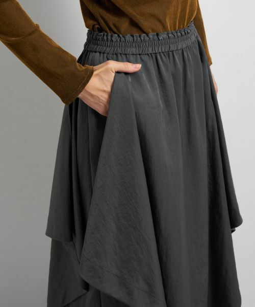 LANVIN en Bleu / ランバン オン ブルー ロング・マキシ丈スカート | イレギュラーヘムスカート | 詳細13