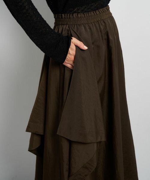 LANVIN en Bleu / ランバン オン ブルー ロング・マキシ丈スカート | イレギュラーヘムスカート | 詳細6