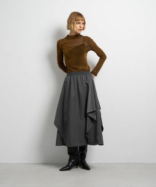 LANVIN en Bleu / ランバン オン ブルー ロング・マキシ丈スカート | イレギュラーヘムスカート | 詳細8