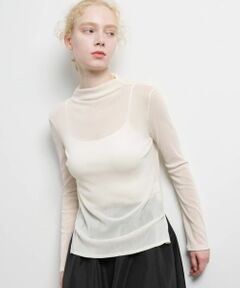 LANVIN en Bleu / ランバン オン ブルー Tシャツ | フロッキーチュールカットソー