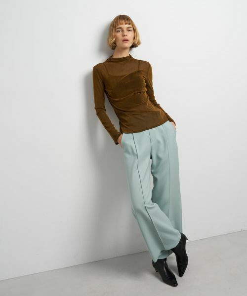 LANVIN en Bleu / ランバン オン ブルー Tシャツ | フロッキーチュールカットソー | 詳細1