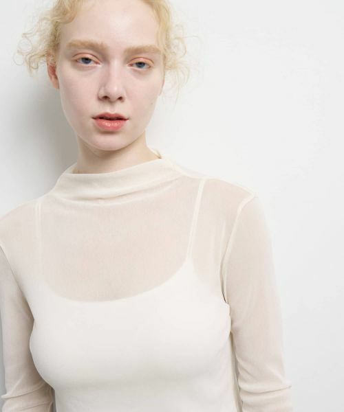 LANVIN en Bleu / ランバン オン ブルー Tシャツ | フロッキーチュールカットソー | 詳細14