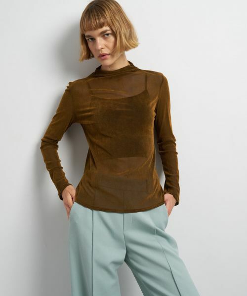 LANVIN en Bleu / ランバン オン ブルー Tシャツ | フロッキーチュールカットソー | 詳細4