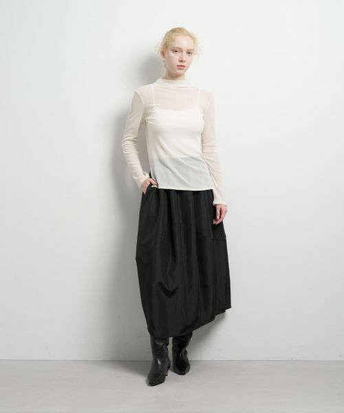 LANVIN en Bleu / ランバン オン ブルー Tシャツ | フロッキーチュールカットソー | 詳細8