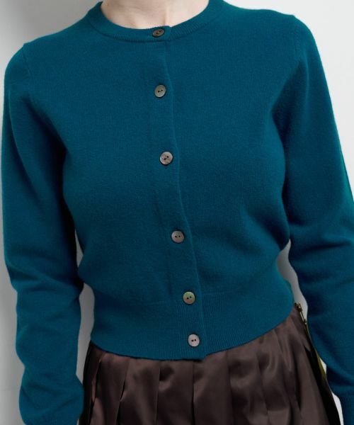 LANVIN en Bleu / ランバン オン ブルー カーディガン・ボレロ | クルーネックニットカーディガン | 詳細7