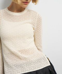 LANVIN en Bleu / ランバン オン ブルー ニット・セーター | シアーレースニット