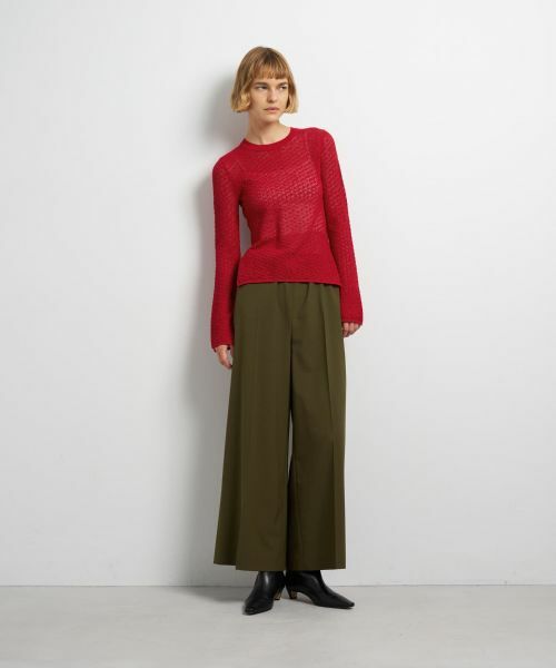 LANVIN en Bleu / ランバン オン ブルー ニット・セーター | シアーレースニット | 詳細1