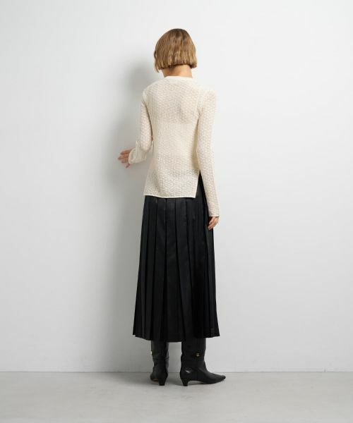 LANVIN en Bleu / ランバン オン ブルー ニット・セーター | シアーレースニット | 詳細10