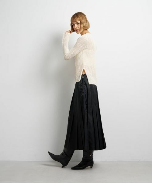 LANVIN en Bleu / ランバン オン ブルー ニット・セーター | シアーレースニット | 詳細9