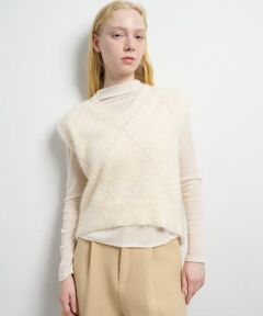 LANVIN en Bleu / ランバン オン ブルー ニット・セーター | シャギーアイレットベスト