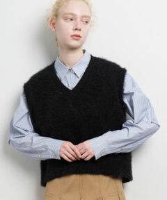 LANVIN en Bleu / ランバン オン ブルー ニット・セーター | シャギーアイレットベスト