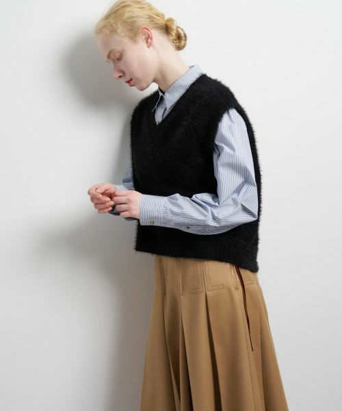 LANVIN en Bleu / ランバン オン ブルー ニット・セーター | シャギーアイレットベスト | 詳細12