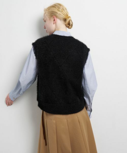 LANVIN en Bleu / ランバン オン ブルー ニット・セーター | シャギーアイレットベスト | 詳細13