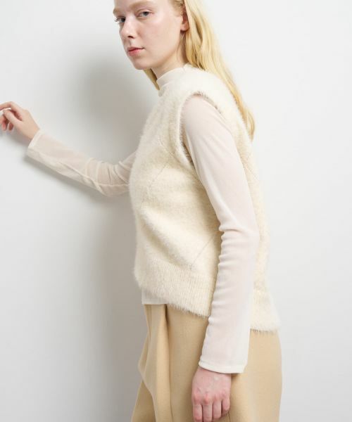 LANVIN en Bleu / ランバン オン ブルー ニット・セーター | シャギーアイレットベスト | 詳細5