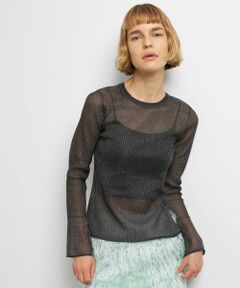 LANVIN en Bleu / ランバン オン ブルー ニット・セーター | シアーリブフレアカフスニット