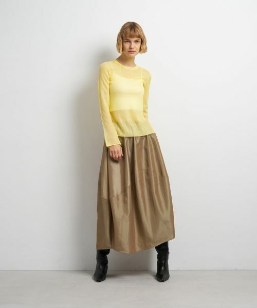 LANVIN en Bleu / ランバン オン ブルー ニット・セーター | シアーリブフレアカフスニット | 詳細1