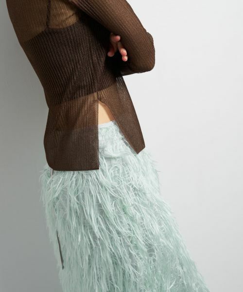 LANVIN en Bleu / ランバン オン ブルー ニット・セーター | シアーリブフレアカフスニット | 詳細15