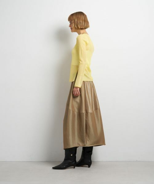 LANVIN en Bleu / ランバン オン ブルー ニット・セーター | シアーリブフレアカフスニット | 詳細2