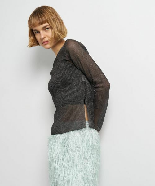 LANVIN en Bleu / ランバン オン ブルー ニット・セーター | シアーリブフレアカフスニット | 詳細20