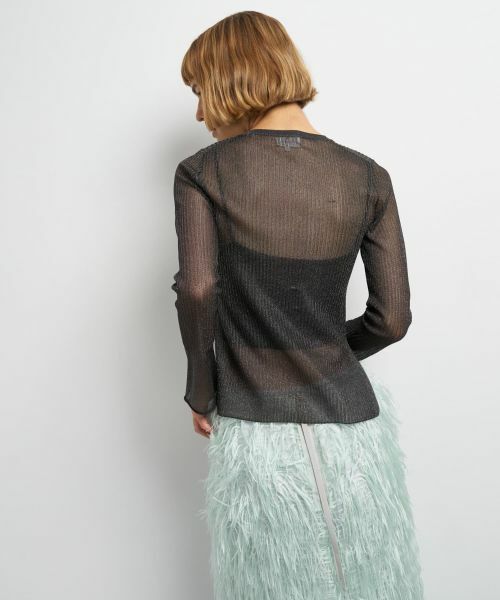 LANVIN en Bleu / ランバン オン ブルー ニット・セーター | シアーリブフレアカフスニット | 詳細21