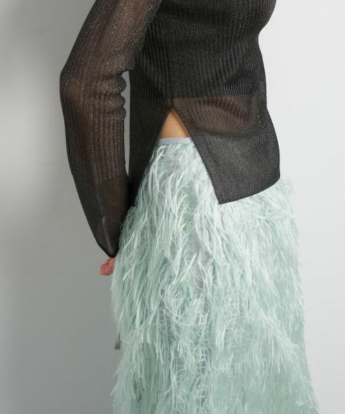 LANVIN en Bleu / ランバン オン ブルー ニット・セーター | シアーリブフレアカフスニット | 詳細22