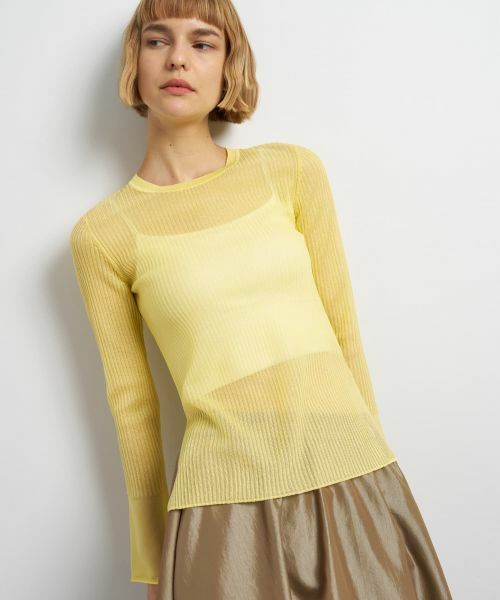 LANVIN en Bleu / ランバン オン ブルー ニット・セーター | シアーリブフレアカフスニット | 詳細4