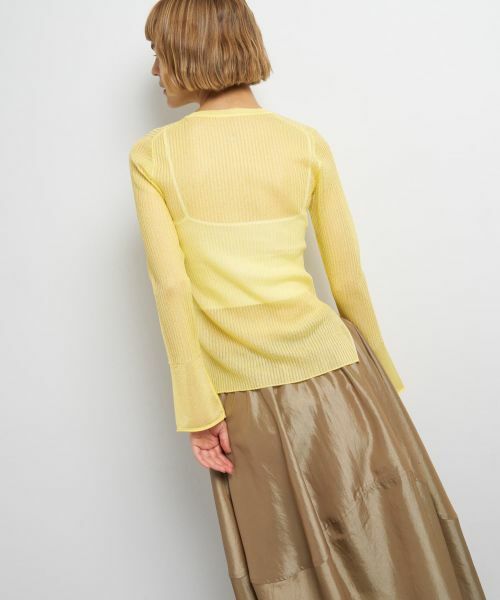 LANVIN en Bleu / ランバン オン ブルー ニット・セーター | シアーリブフレアカフスニット | 詳細6