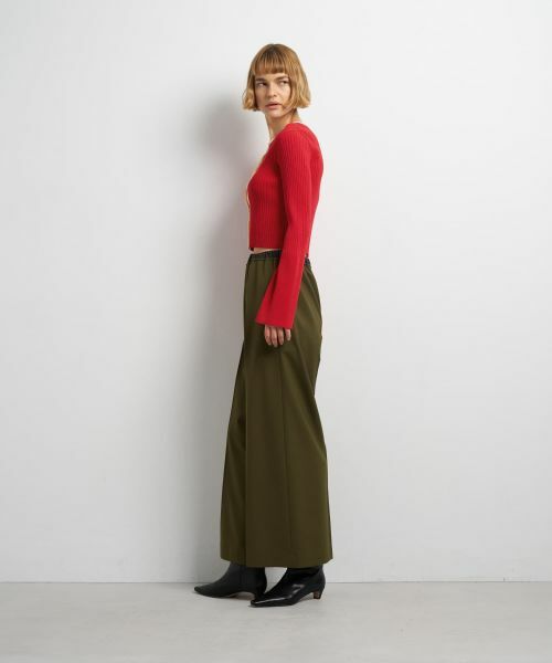 LANVIN en Bleu / ランバン オン ブルー カーディガン・ボレロ | バイカラーリブショートカーディガン | 詳細1