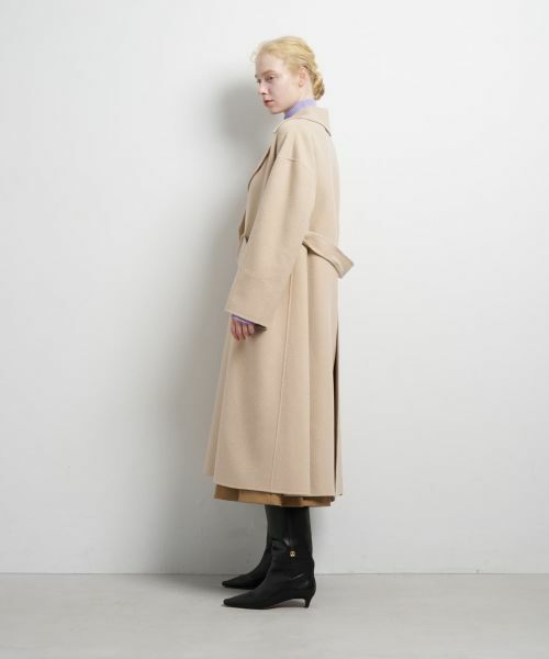 LANVIN en Bleu / ランバン オン ブルー その他アウター | SUPER140 ウールリバーフレアコート | 詳細10