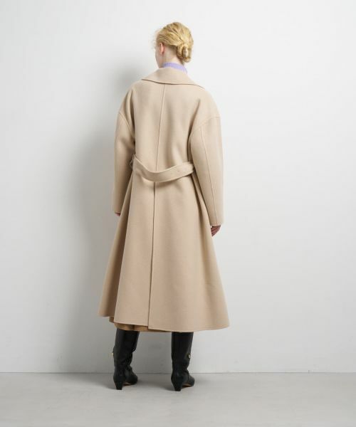 LANVIN en Bleu / ランバン オン ブルー その他アウター | SUPER140 ウールリバーフレアコート | 詳細11