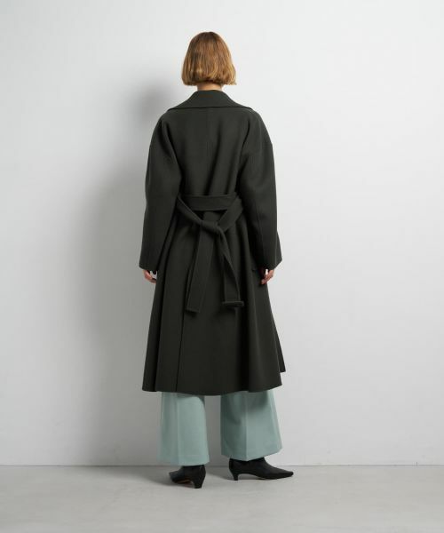 LANVIN en Bleu / ランバン オン ブルー その他アウター | SUPER140 ウールリバーフレアコート | 詳細17