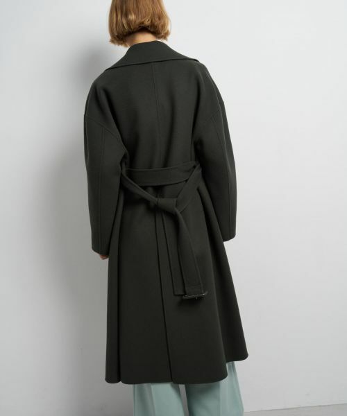 LANVIN en Bleu / ランバン オン ブルー その他アウター | SUPER140 ウールリバーフレアコート | 詳細20