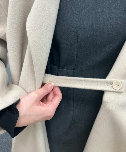 LANVIN en Bleu / ランバン オン ブルー その他アウター | SUPER140 ウールリバーフレアコート | 詳細25